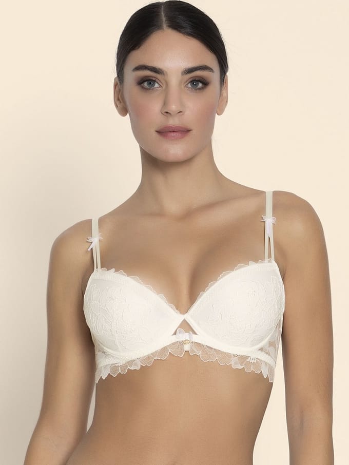 Lise Charmel Sublime Organza Push-up BH Ecru Nacre Wit 80 B
