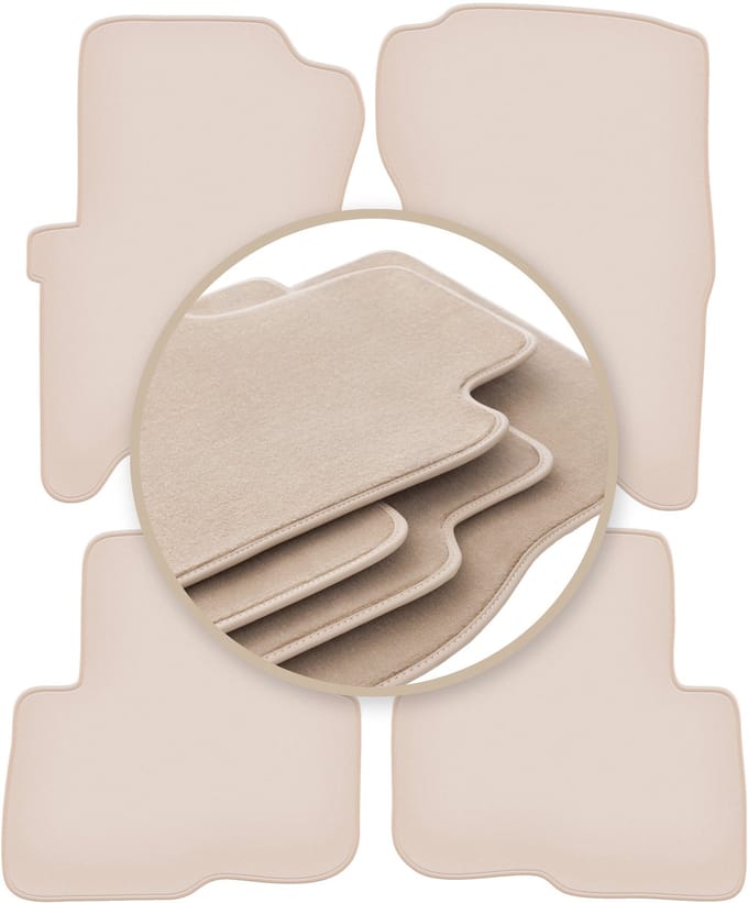 PREMIUM beige vloermatten voor: Land Rover Discovery III SUV 2004-2011