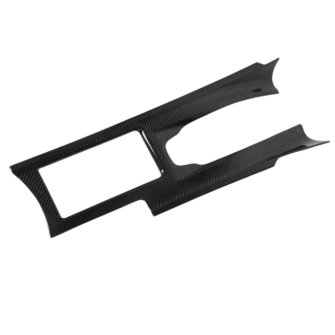 Decoratieve Sticker Frame Middenconsole Koolstofvezel Interieur Pookknop Bekleding Accessoires black