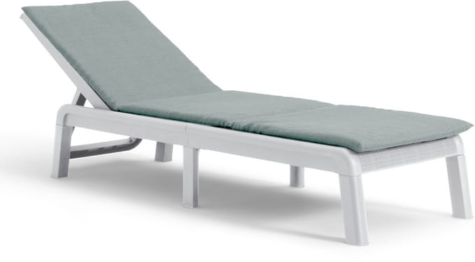 Keter Mallorca Ligbed - inclusief kussen - 187.5x58x29cm - Wit