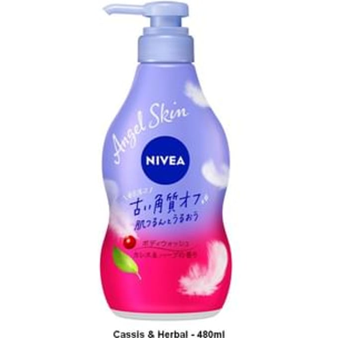 Nivea Japan - Angel Skin Body Wash Cassis & Herbal - 480ml