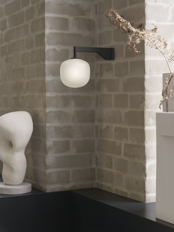 Muuto Rime Wandlamp - zwart