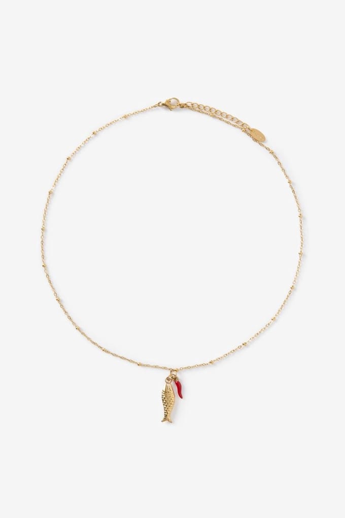 Sissy-Boy - Gold plated ketting met visje