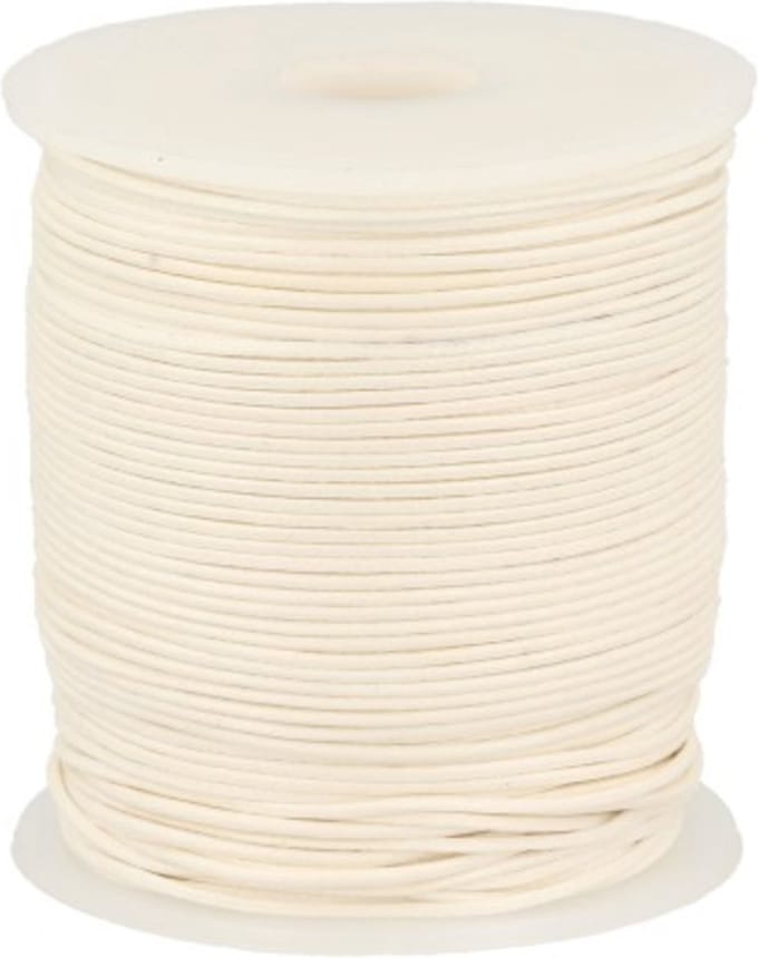 Waskoord rol 1 mm wit