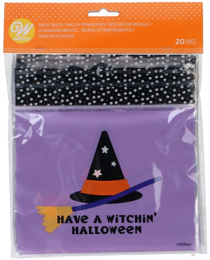 Wilton Hersluitbare Traktatiezakjes Halloween Heksje pk/20