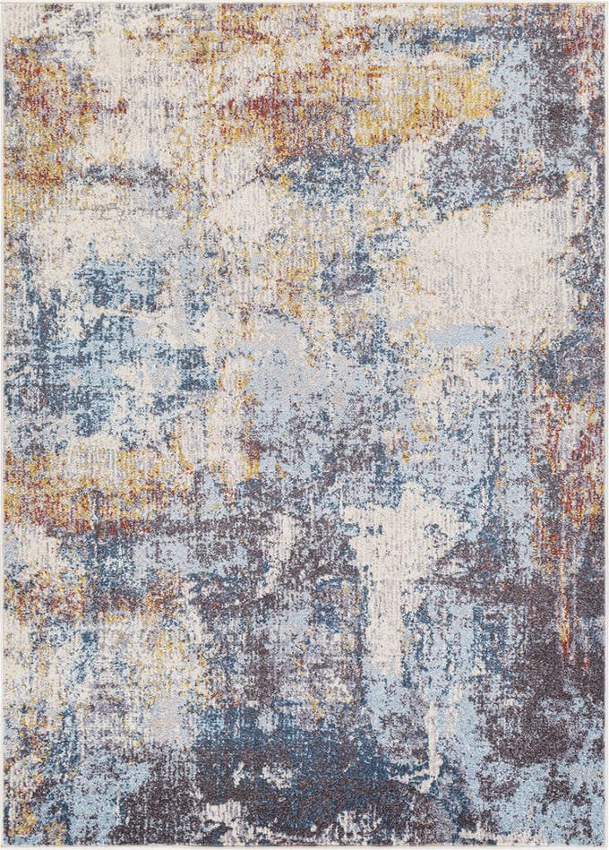 SURYA Valerie vloerkleed modern abstract blauw