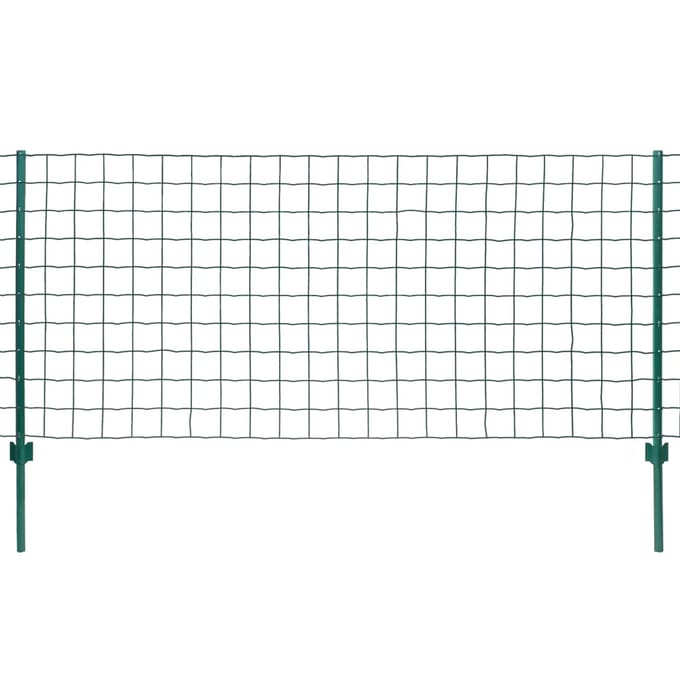 vidaXL - Euro - hek - 20x1,2 - m - staal - groen