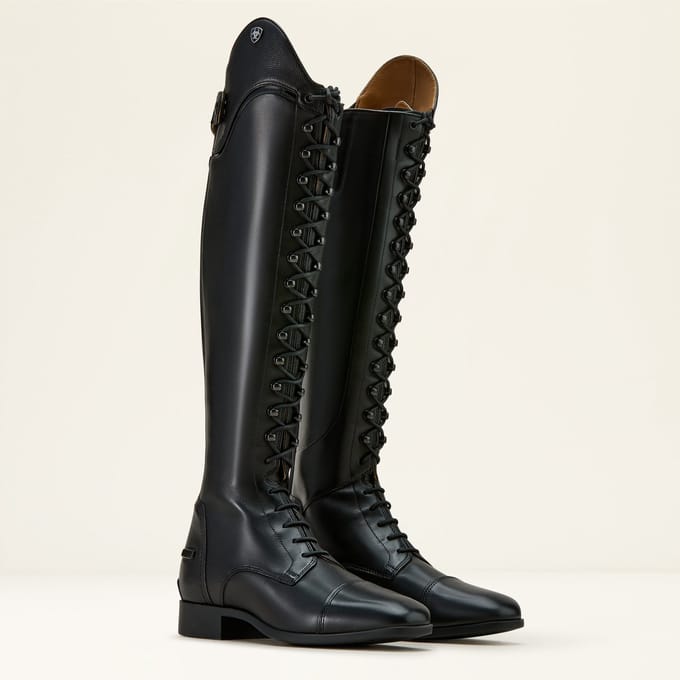 Leren rijlaarzen met vetersluiting voor dames Ariat Palisade