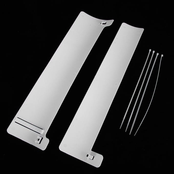 Anti-wind Airconditioning Windscherm Intrekbare Airconditioning Deflector Cover (Wit) wit