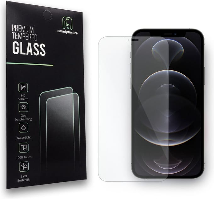 Smartphonica Screenprotector geschikt voor iPhone 12 Pro Max screenprotector van buigbaar glas geschikt voor iPhone 12 Pro Max