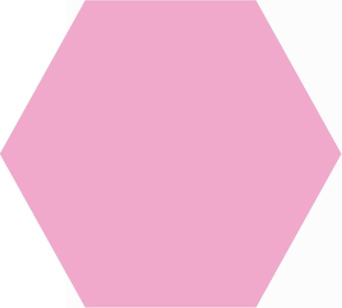 Sticker - "Roze (Hexagoon)" - Etiketten - 50x45mm Hexagoon - Roze - 500 Stuks