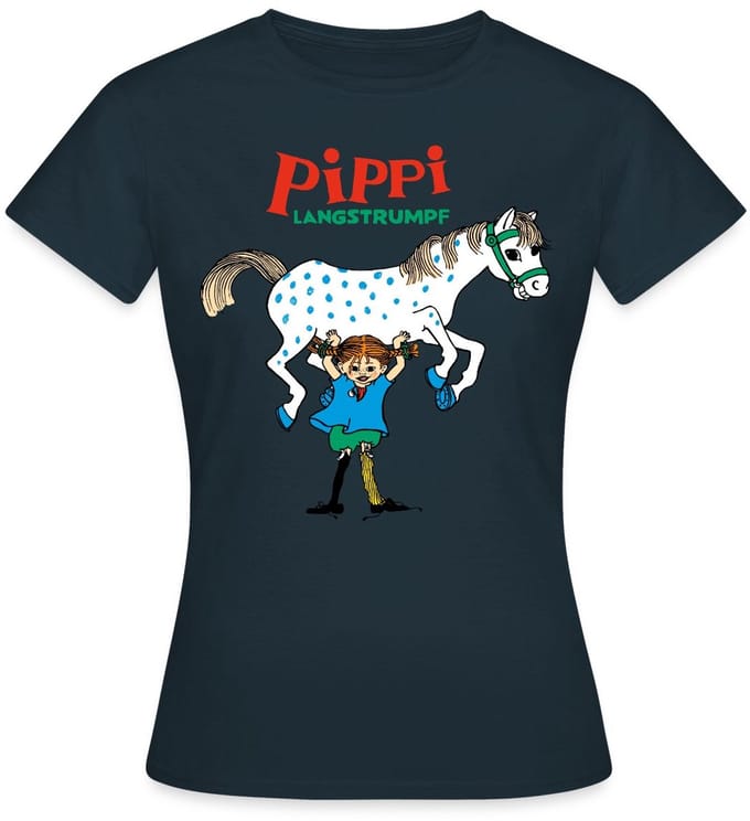 Pippi Langkous En Kleine Witte Avonturen T-Shirt Dames
