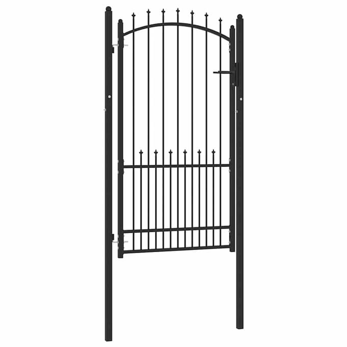 vidaXL Hekdeur met spijkers EMMEN 104 x 134,5 cm Vergrendelbaar
