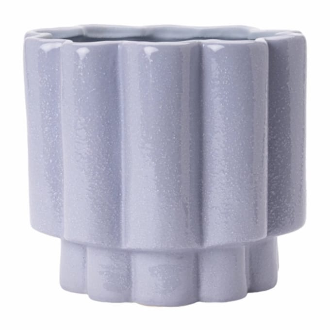 by fonQ Ceramic Vaas Ø23 cm - Blue/Lilac Blue