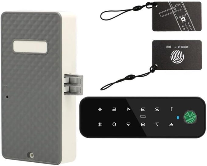 Intelligent Deurslot - Slim Sluitingssysteem - Meubels Beveiligen - Multi-Mode Ontgrendeling - 10 x 4 x 4 cm - A