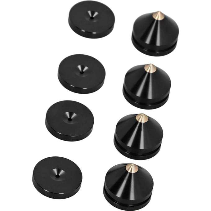 4 Set Luidsprekerspikes Vloerbeschermer Metalen Luidspreker Isolatiestandaard Voetjes Pad voor Thuis