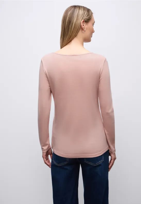 Basic shirt met lange mouwen