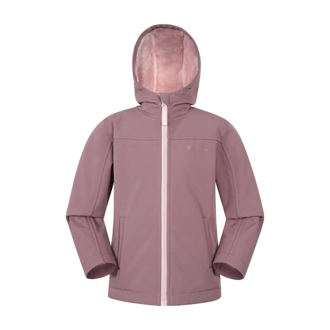 Mountain Warehouse Kinder/Kids Arctic Borg gevoerd softshell jack (Roze)