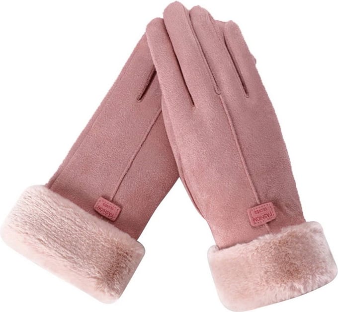 Hidzo Dames Handschoenen Roze Maat S/M