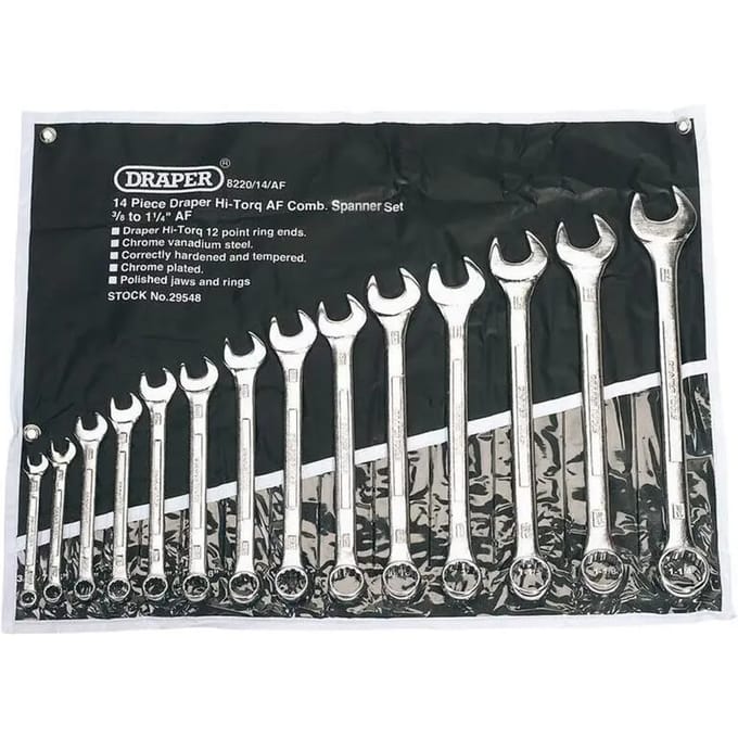 Combinatiesleutelset Draper (x14)