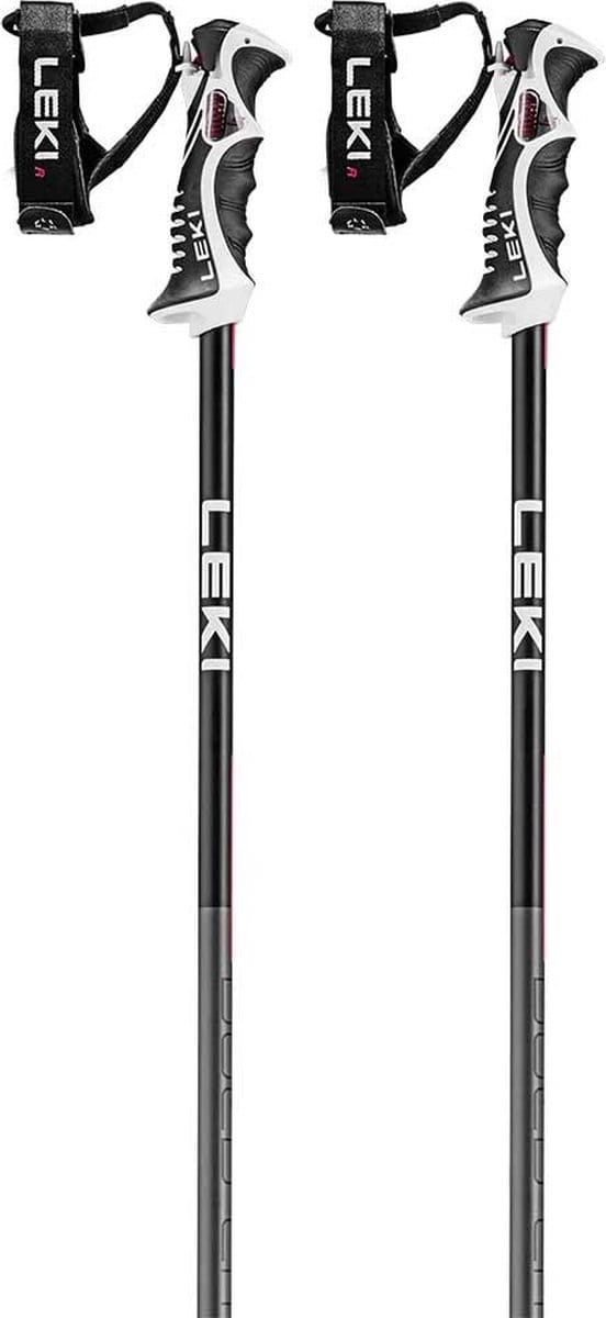 Leki Bold Lite S skistokken zwart/rood - 135 cm