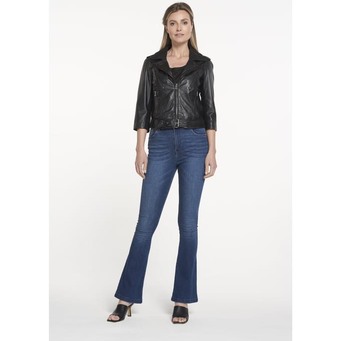 Ibana Kate Moss Black/black Größe: 34 | Lederjacken Outlet | Damen | Schwarz