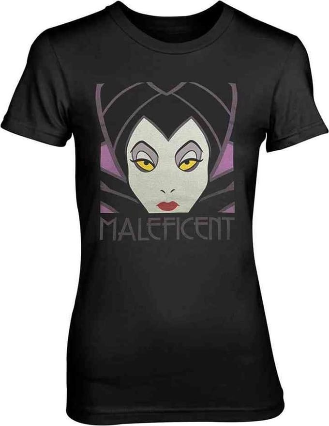 Disney Maleficent Dames Tshirt -S- Zwart