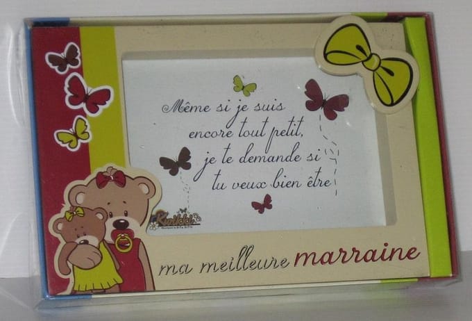 Kwikki fotolijstje Ma meilleure marraine