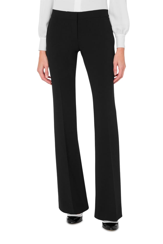 Moschino Flare Crepe Trousers Black Größe: 42 | Stoffhosen Outlet | Damen | Schwarz