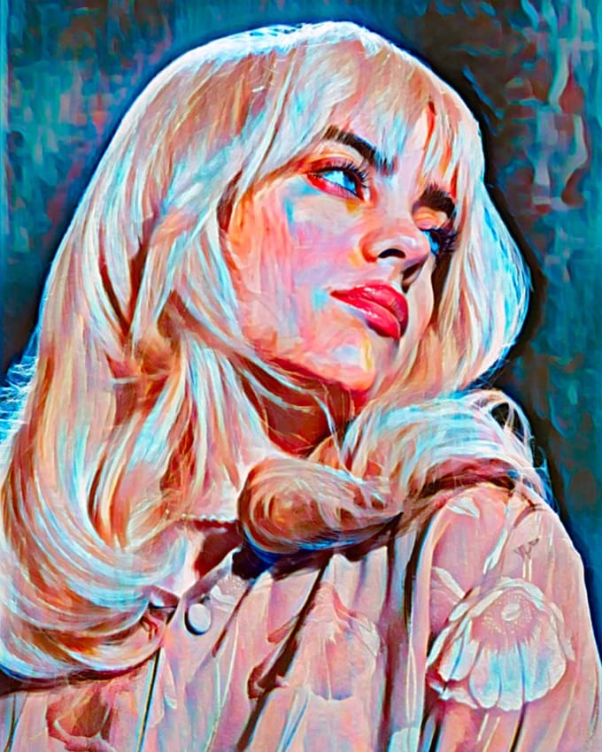 Billie Eilish 3 - Canvas - 70 x 100 cm