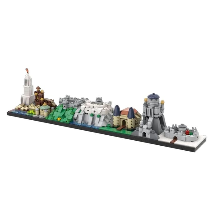Gobricks MOC Game of Thrones Westeros Skyline Bouwstenen Stad Constructie Blokken Speelgoed Ideaal Voor Kinderen Cadeau