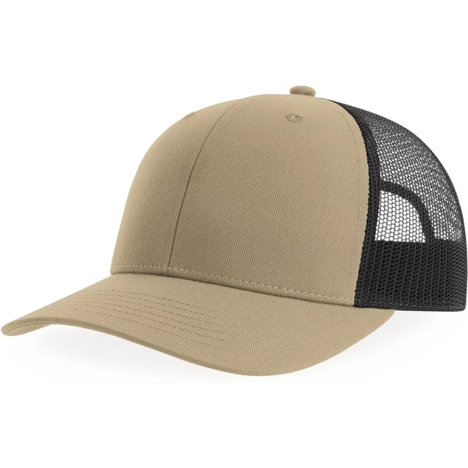 Atlantis Headwear Bryce Cap AT106 - KHAKI/BLACK - One size