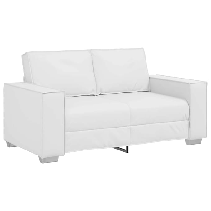 vidaXL - Loveseat - Wit - 160 - cm - Kunstleer