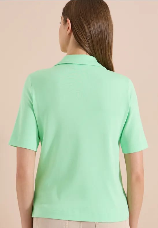 Effen poloshirt met korte mouwen