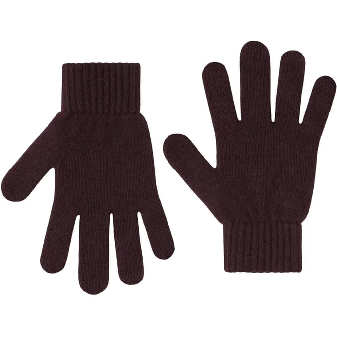 Merinowollen handschoenen Colorful Standard Oxblood Red
