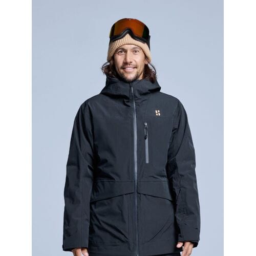 Poederbaas Ski-jas Heren - Freeride 3L Hardshell - Zwart - Maat L
