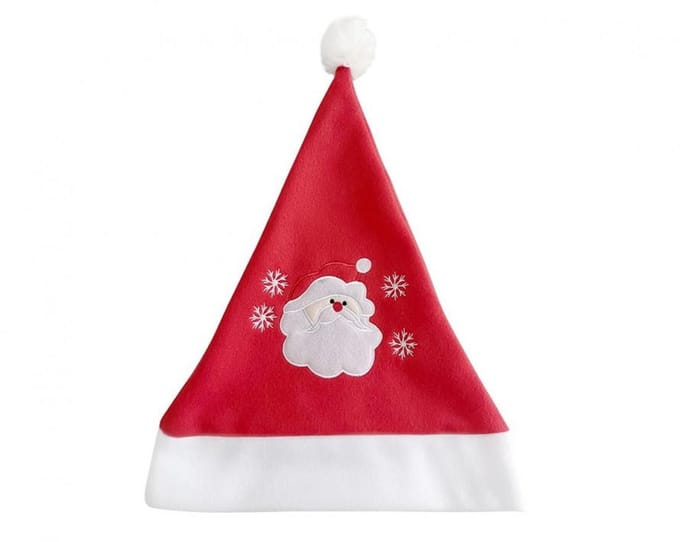Christmas Snowflakes Santa hat 29x43 cm
