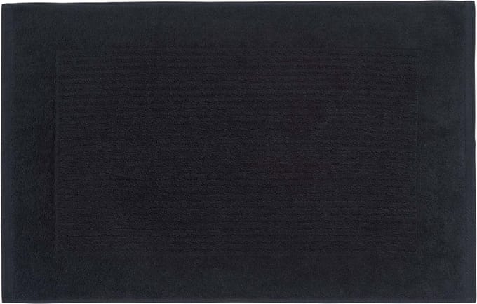 Homescapes Imperial badmat 100% katoen, zwart