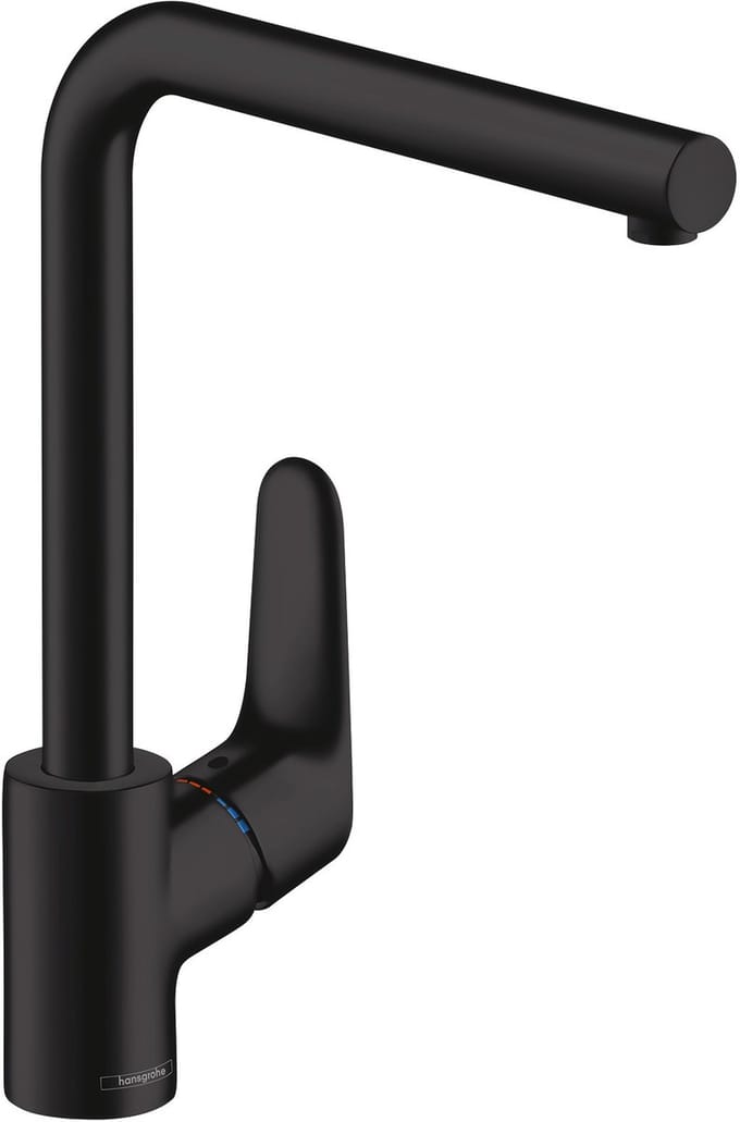 hansgrohe Focus M41 - Keukenmengkraan - Ééngreeps bediening - 280mm - Mat Zwart