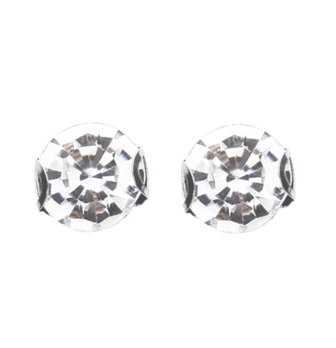 Magneet oorbellen 10 mm zilverkleur