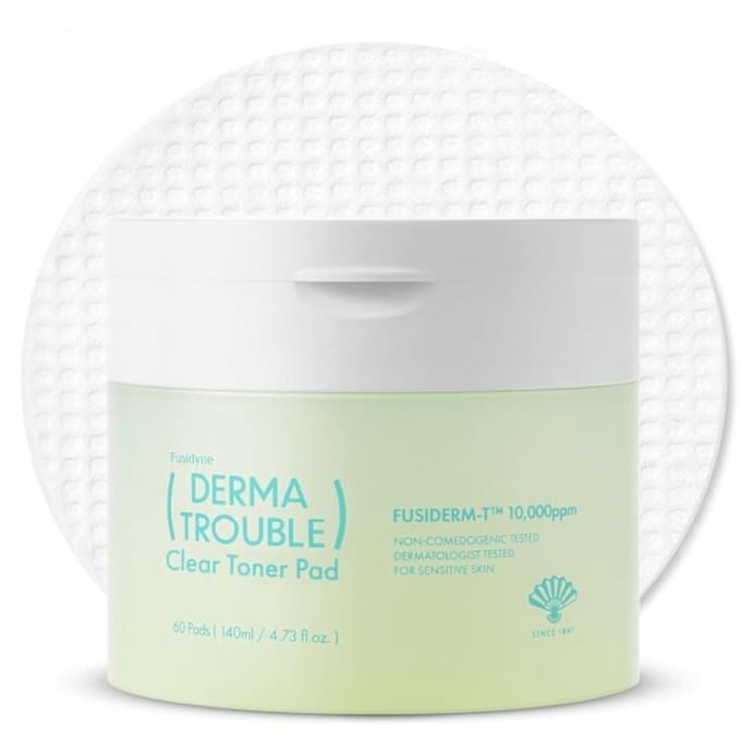 [Fusidyne] Derma Trouble Clear Toner Pad 60 Pads white