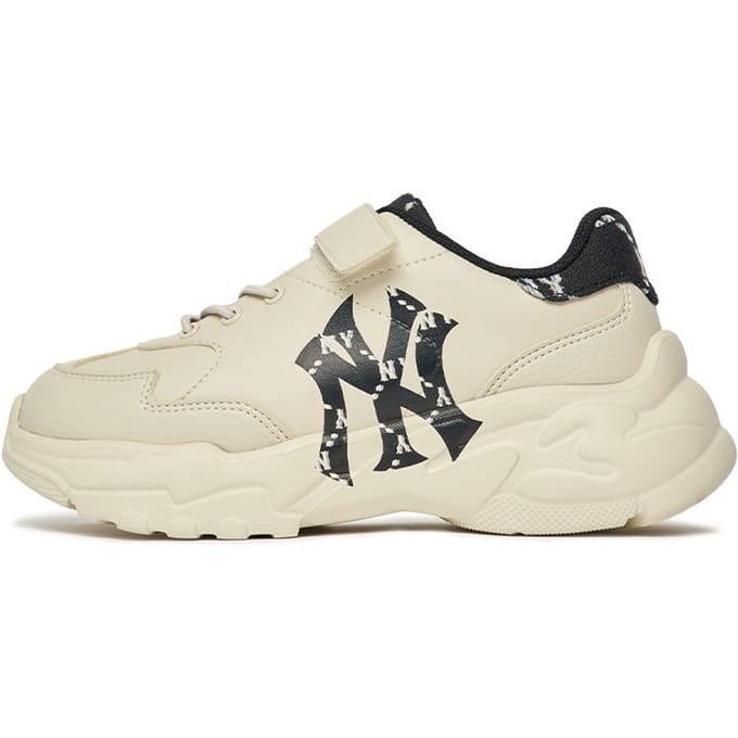 MLB Baskets Chunky Runner Basse Décontractées pour Enfants 7ASHCM22N-50BKS 33.5 beige