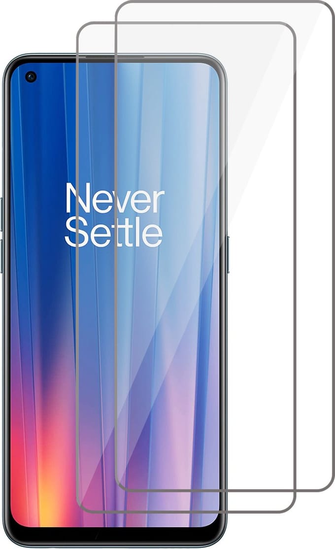 Screenprotector geschikt voor OnePlus Nord CE 2 - Gehard Glas Beschermglas Tempered Glass Screen Protector - 2 Stuks