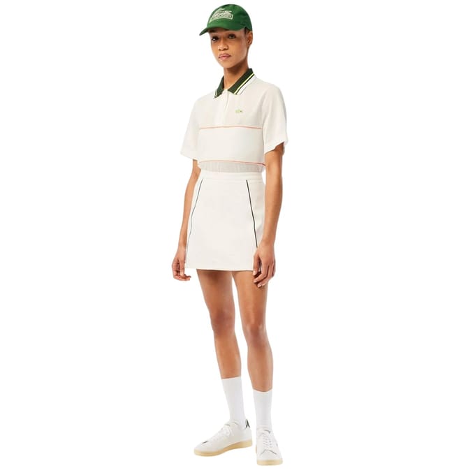 Lacoste Poloshirt met kraag voor dames (Wit)