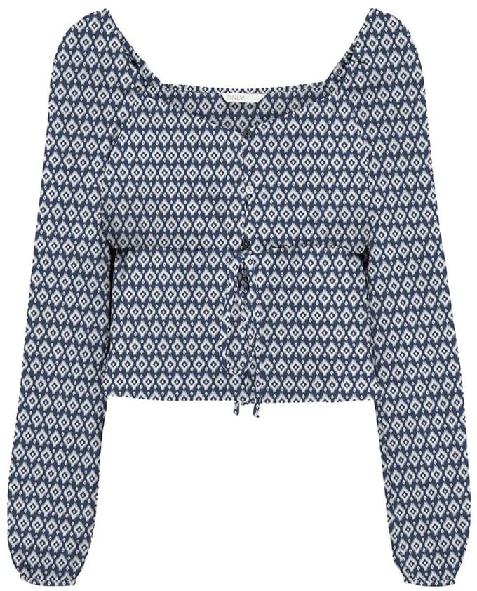 ONLY - ONLNOVA LIFE L/S CARDI TOP AOP PTM - Meisjes - Blouses