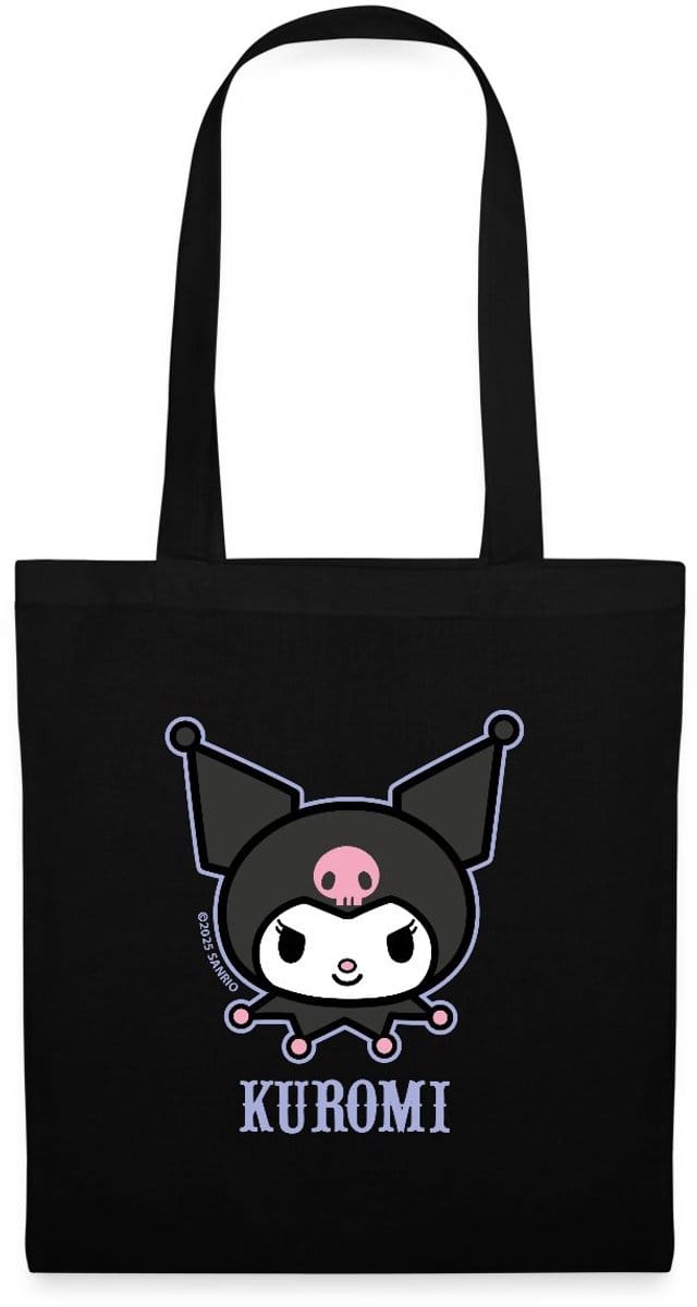 Kuromi Portret Met Tekst Tas Van Stof Schoudertas