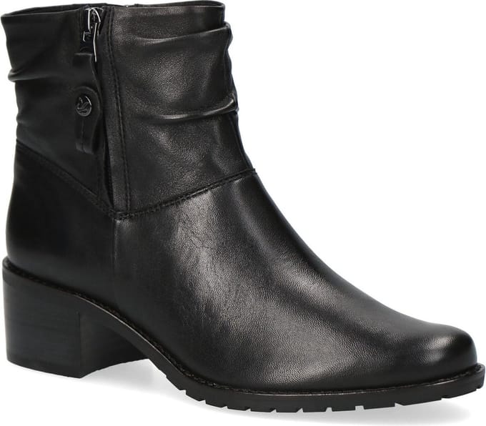 Caprice Zwart Soft Enkellaarzen maat 38