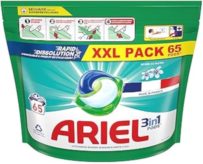 Ariel Pods 3in1 - 65sc1332.5gr - rosée du matin Wasmiddel