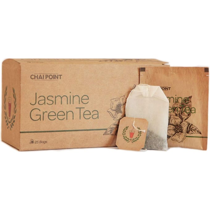 Groene thee met jasmijn (25 stuks, 1,5 gram), Jasmijn Groene Thee, Chai Point beige