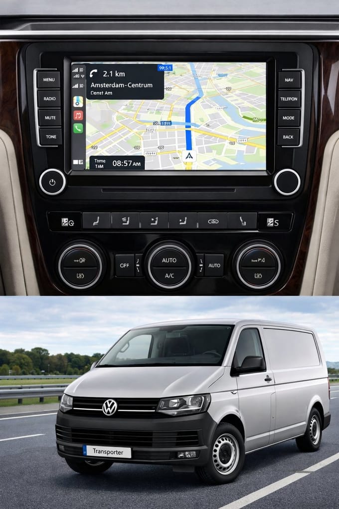 ADIVOX 7 inch geschikt voor VW Transporter T6 2015-2020 Android 15 CarPlay/Auto/Wifi/RDS/DSP/NAV/DAB+